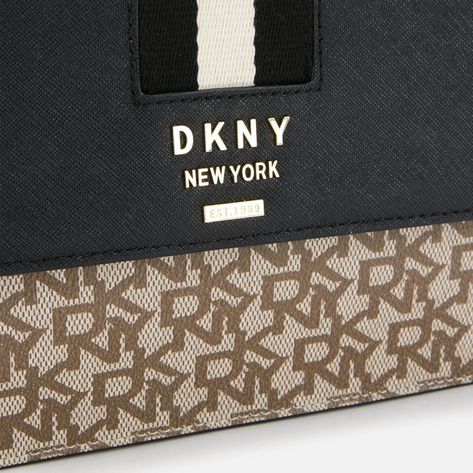 DKNY Women's Liza Medium Shoulder Bag - Chino/Black