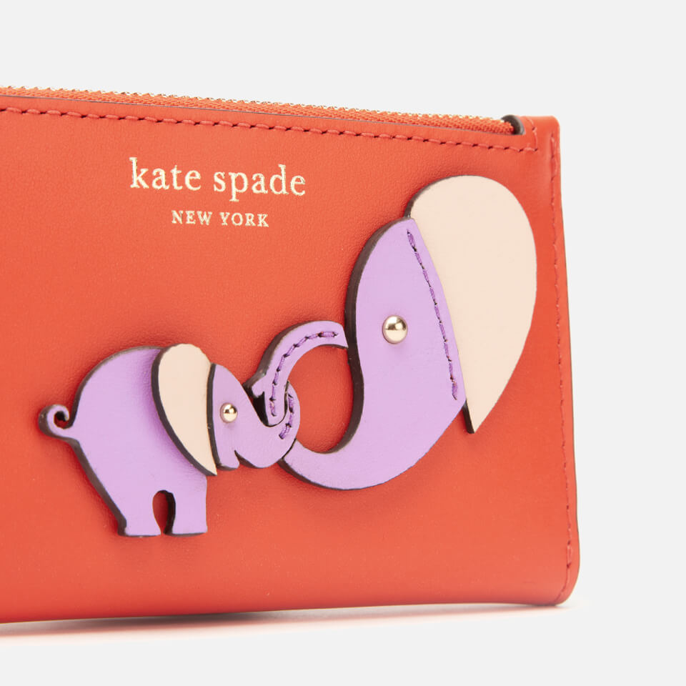 Kate Spade New York Women's Applique Tiny Small Wallet - Tamarillo Multi