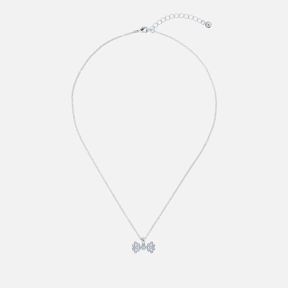 Ted Baker Women's Brizla: Small Crystal Bow Pendant - Silver/Crystal