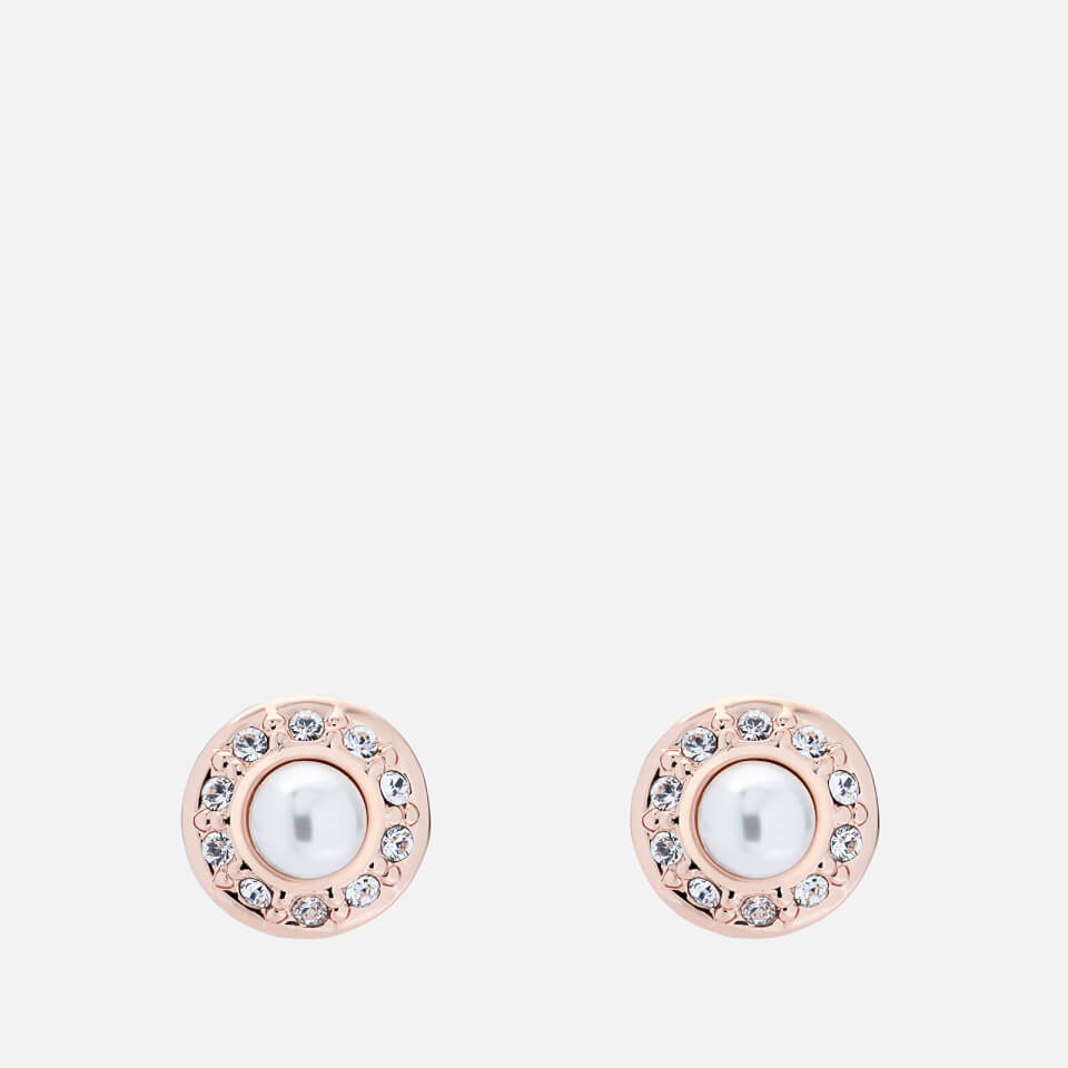 Ted Baker Women's Larchi: Daisy Pearl Stud Earring - Rose Gold/Pearl/Crystal