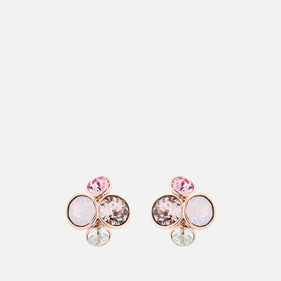 Ted Baker Women's Lynda: Jewel Cluster Stud Earring - Rose Gold/Pink Multi