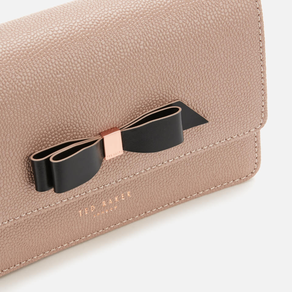 Ted Baker Women s Jayllaa Bow Detail Micro Cross Body Bag Taupe