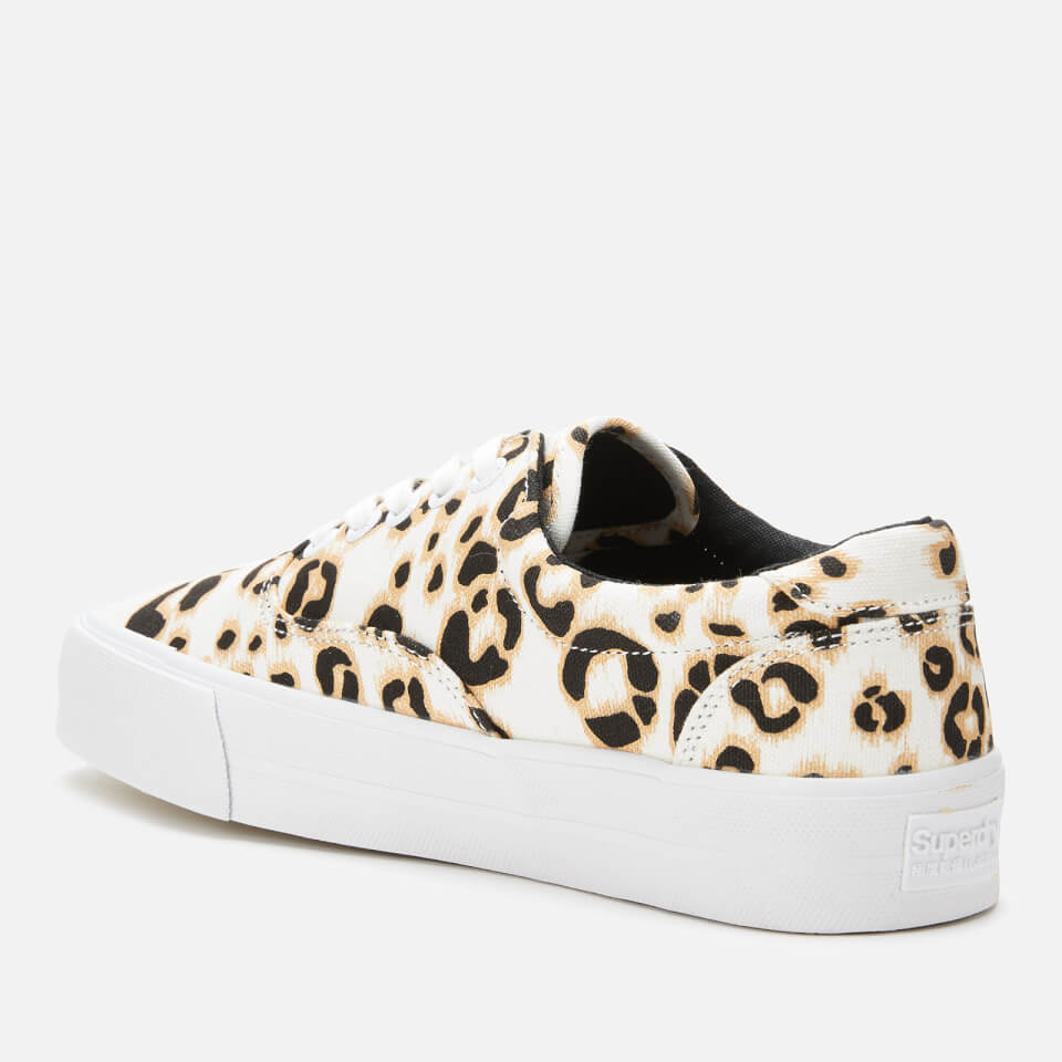 superdry leopard print trainers
