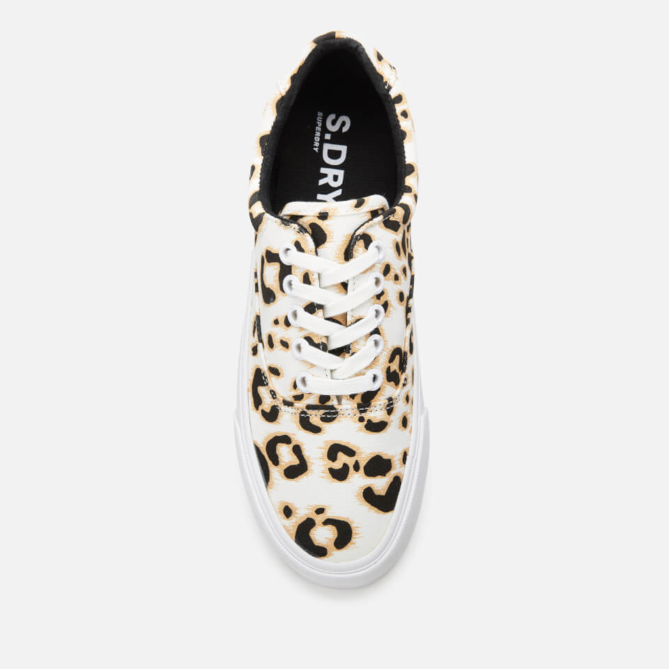 superdry leopard print trainers