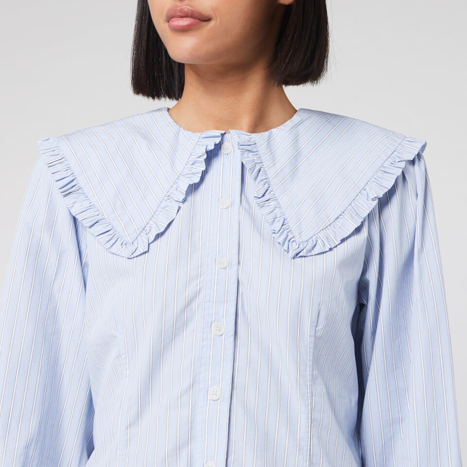 Blouse with peter pan collar cheap