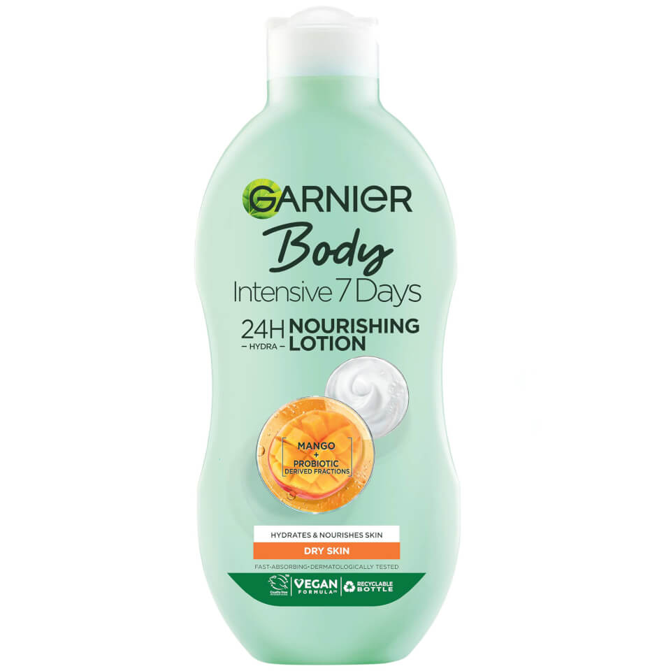 Garnier Intensive 7 Days Mango Probiotic Extract Body Lotion Dry Skin 400ml