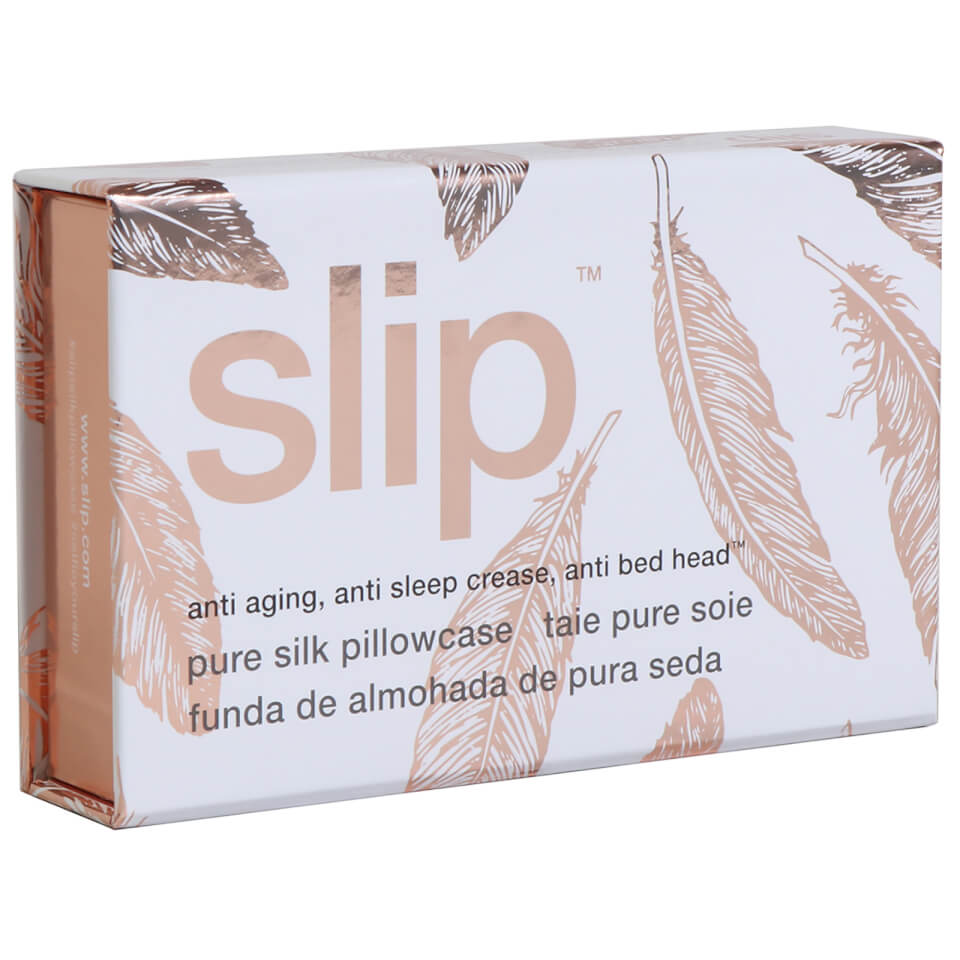 Slip Silk Pillowcase - Queen - Feathers