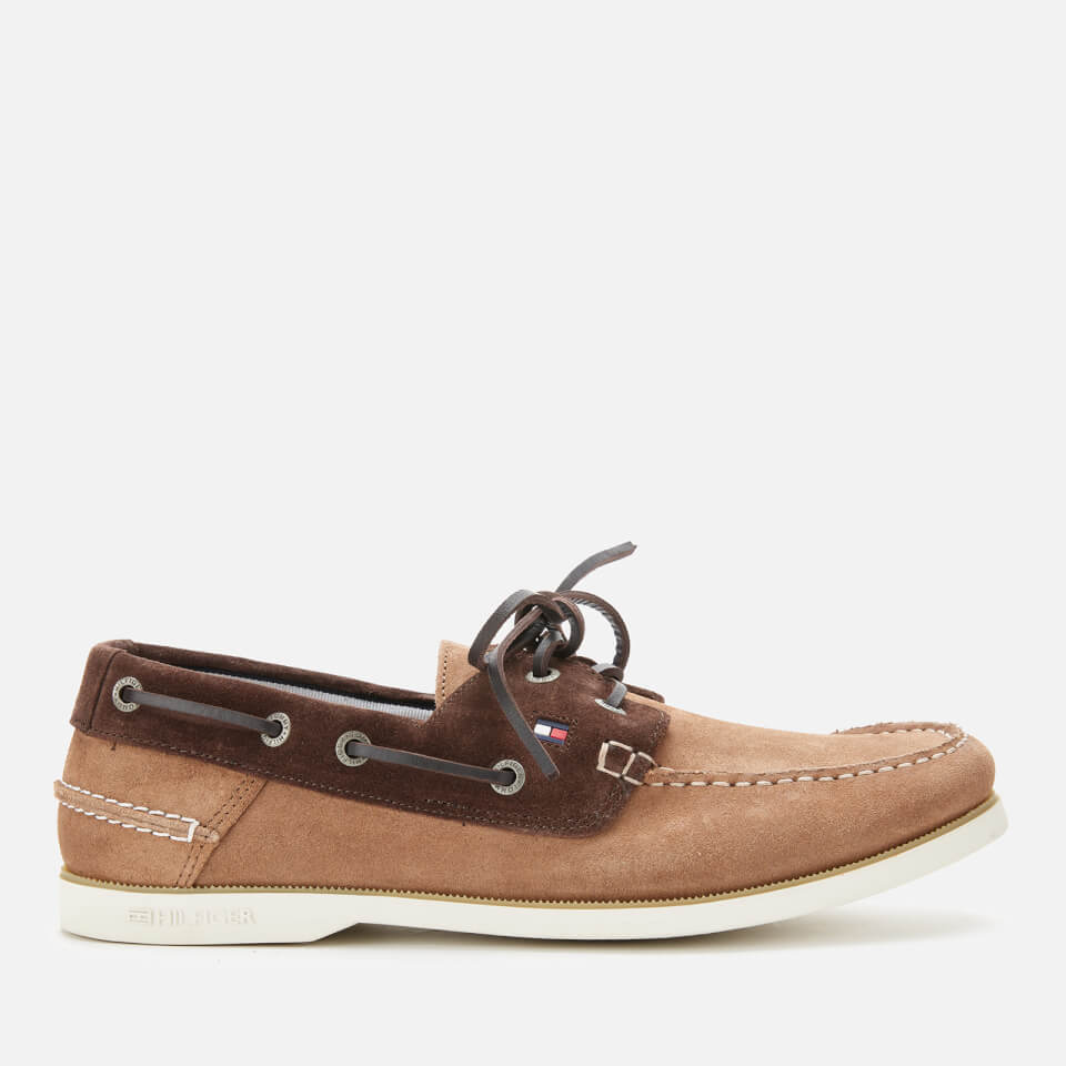 Tommy Hilfiger Men s Classic Suede Boat Shoes Classic Khaki Cocoa EU 41 UK 7 Allsole