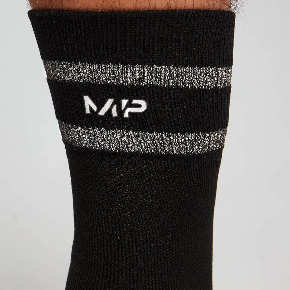 MP Reflective Crew Socks - Black