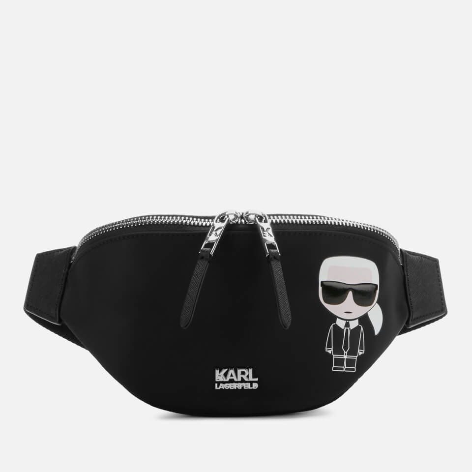KARL LAGERFELD Women's K/Ikonik Nylon Bum Bag - Black