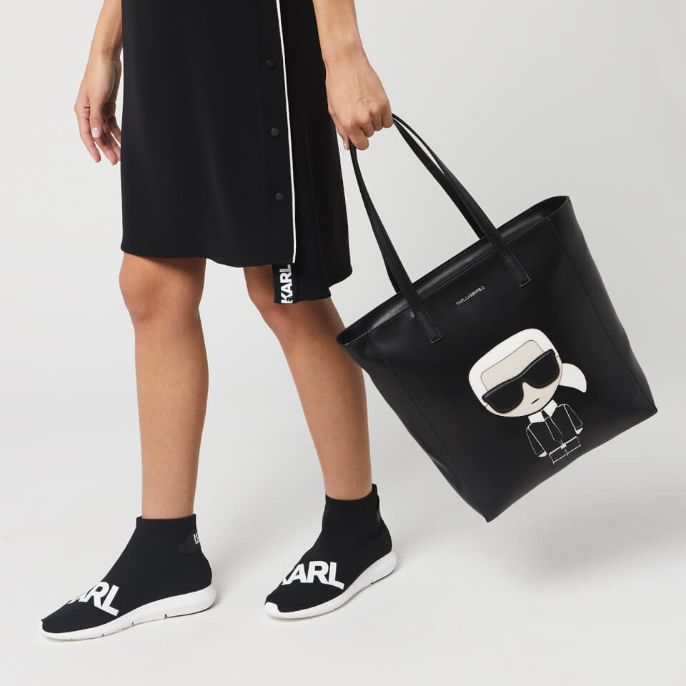 Karl Lagerfeld Women's K/Ikonik Soft Tote Bag - Black