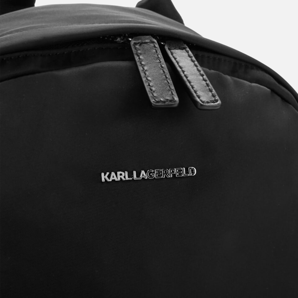 KARL LAGERFELD Women's K/Ikonik Nylon Backpack - Black