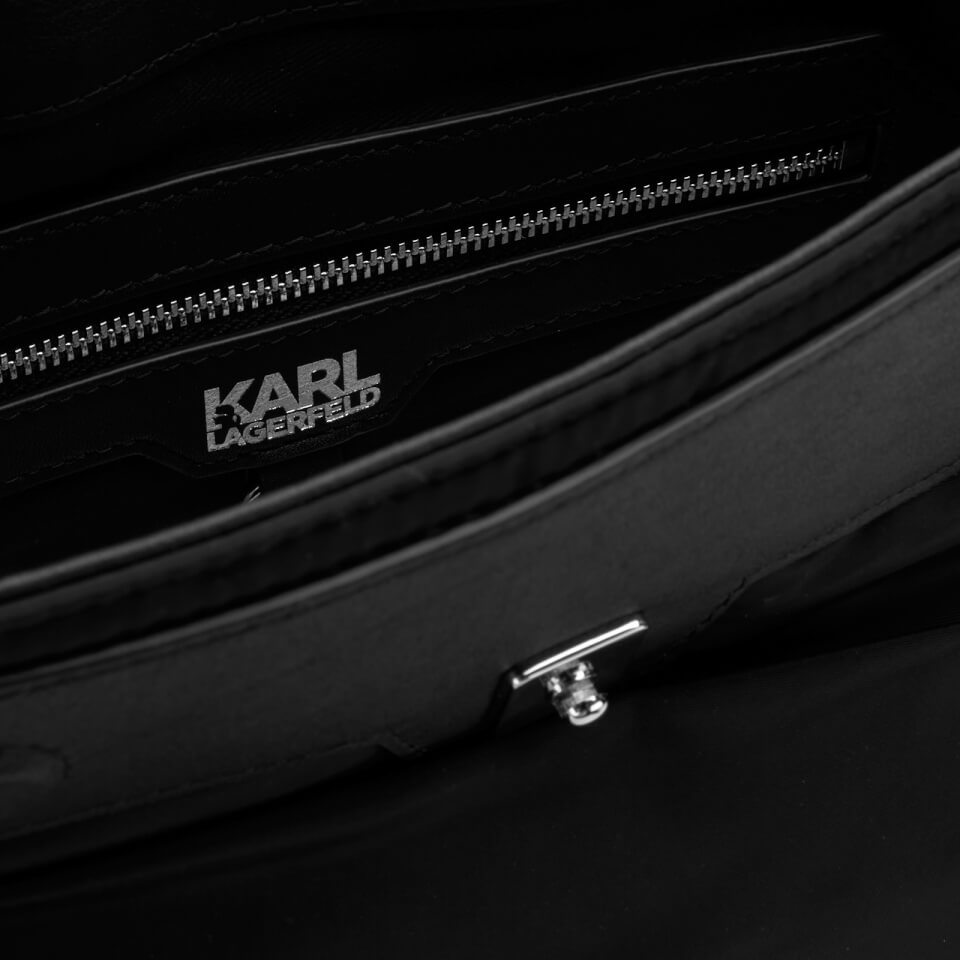 Karl Lagerfeld Women's K/Ikon Nylon Backpack - Black