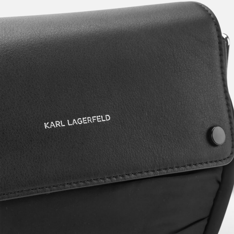 Karl Lagerfeld Women's K/Ikon Nylon Belt Bag - Black