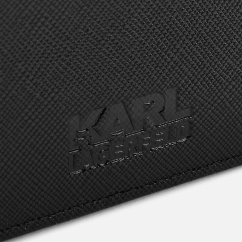 Karl Lagerfeld Women's K/Ikonik Classic Card Holder - Black