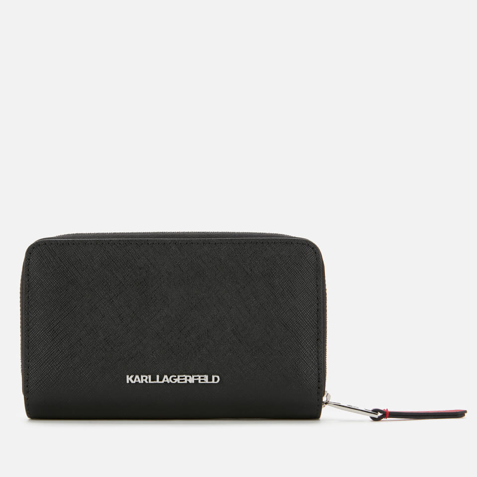 Karl Lagerfeld Women's K/Pixel Md Folded Zip Wallet - Black