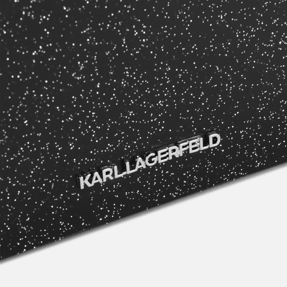 Karl Lagerfeld K/ikonik Karl Minaudière Clutch Bag In Black