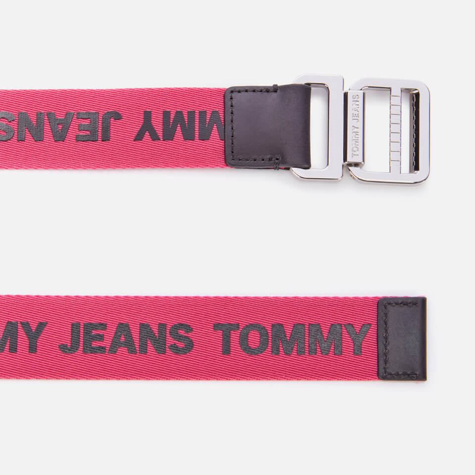 Tommy Jeans Women's TJW Webbing Belt 3.5 - Carmine/Black