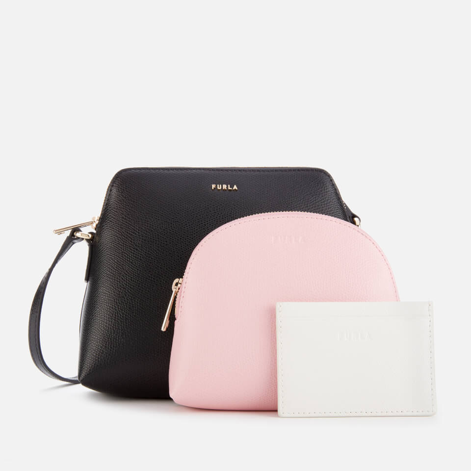 Furla Women's Boheme XL Cross Body Bag Pouch - Black/Pink/White