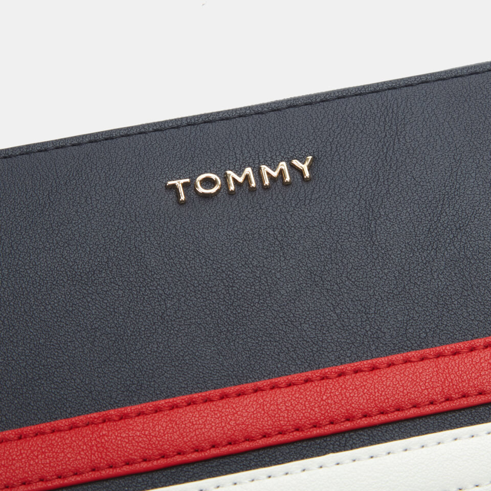 Tommy Hilfiger Women's Tommy Staple Large Zip Around Wallet - Sky Captain