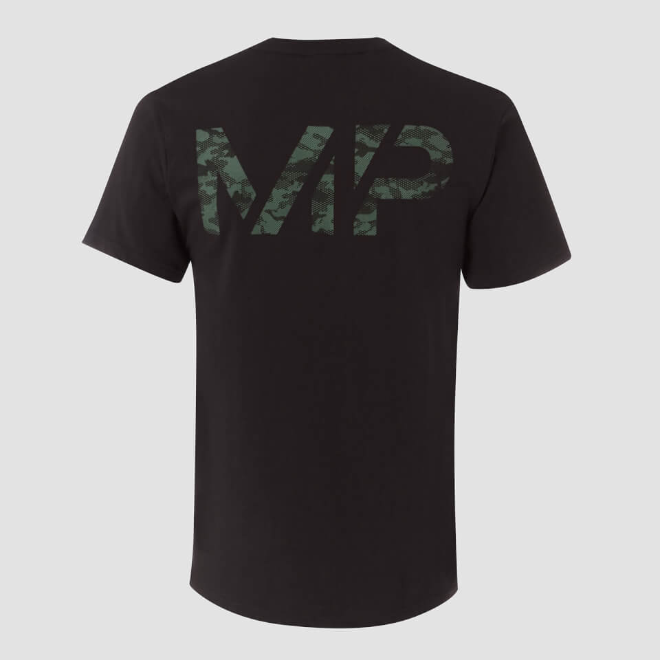 MP Men's Geo Camo T-Shirt - Black/Green