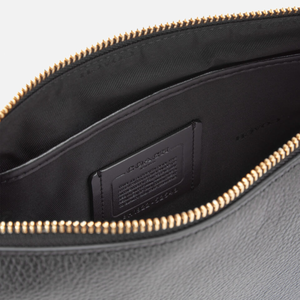 Coach Women's Polished Pebble Leather Sutton Cross Body Bag - Black