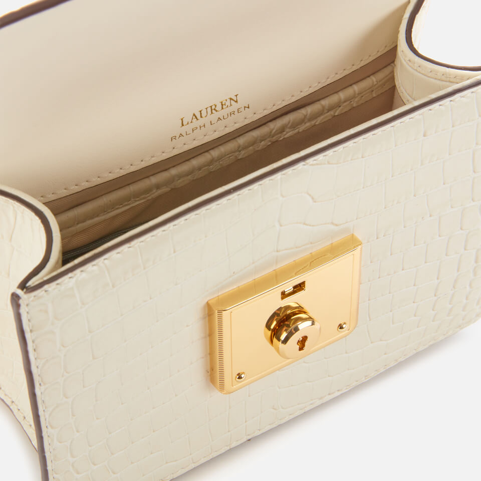 Lauren Ralph Lauren Women's Heritage Lock Mini Cross Body Bag - Vanilla