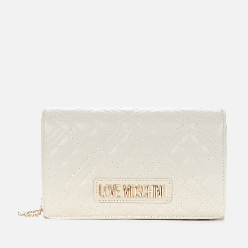 Love Moschino Women's Quilted Shoulder Bag - Ivory
