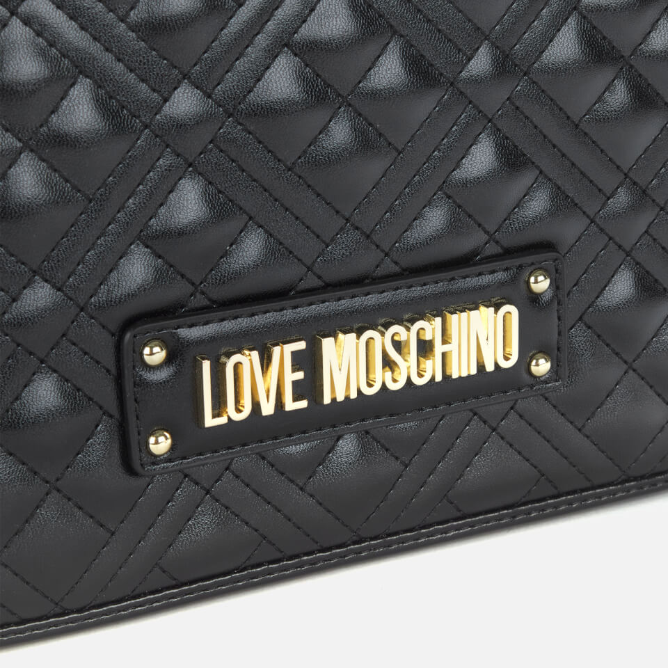 Love Moschino Women's Quilted Medium Shoulder Bag - Black