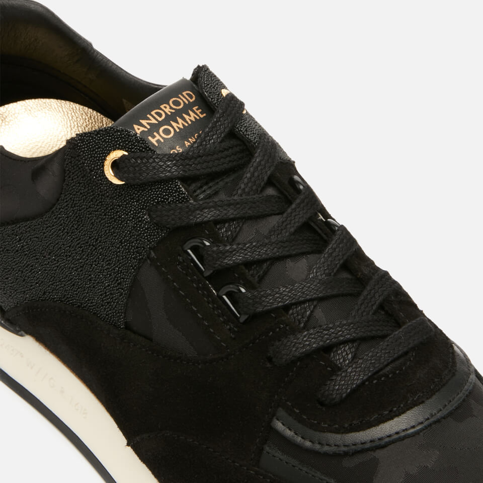 Android Homme Men s Belter 2.0 Caviar Camo Running Style Trainers Space Black Allsole
