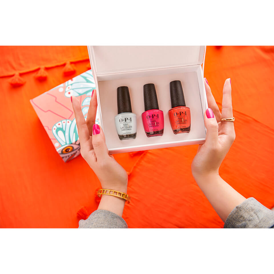 OPI Mexico City Limited Edition Nail Polish Full Size Three Colour Gift Set