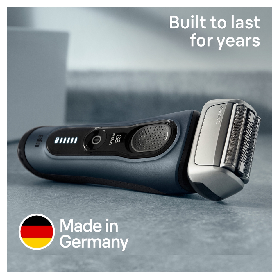 Braun Series 8 8350s Electric Shaver, Silver | LOOKFANTASTIC