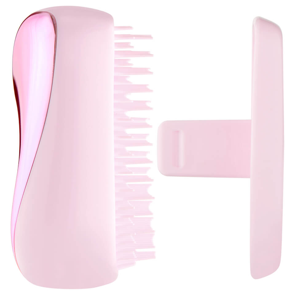 Tangle Teezer Compact Styler Detangling Hairbrush Baby Doll Pink Chrome