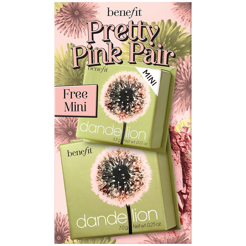 benefit Pretty Pink Pair Dandelion Blush & Brightening Powder Duo Set