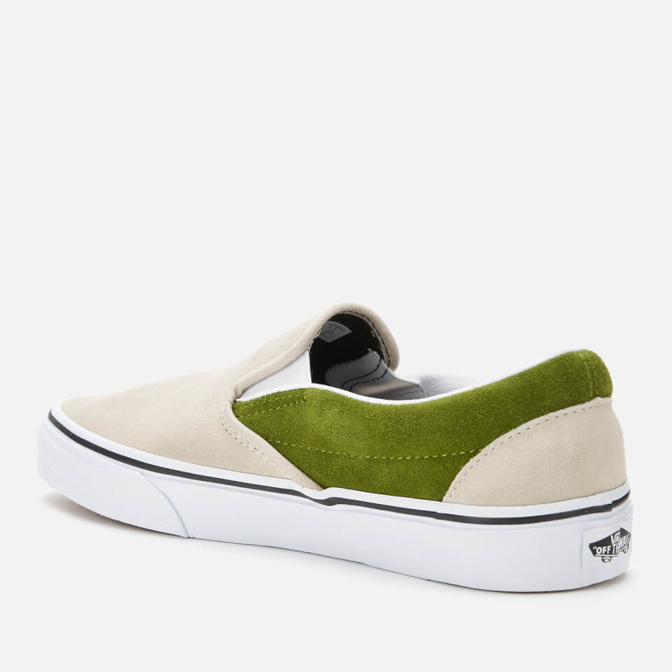 Vans Men s Suede Classic Slip On Trainers Rainy Day Calla Green Allsole