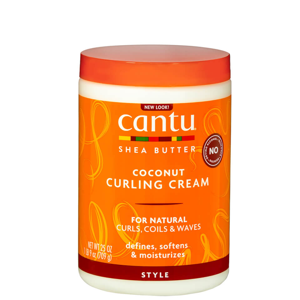 Cantu Shea Butter for Natural Hair Coconut Curling Cream – Salon Size 25 oz