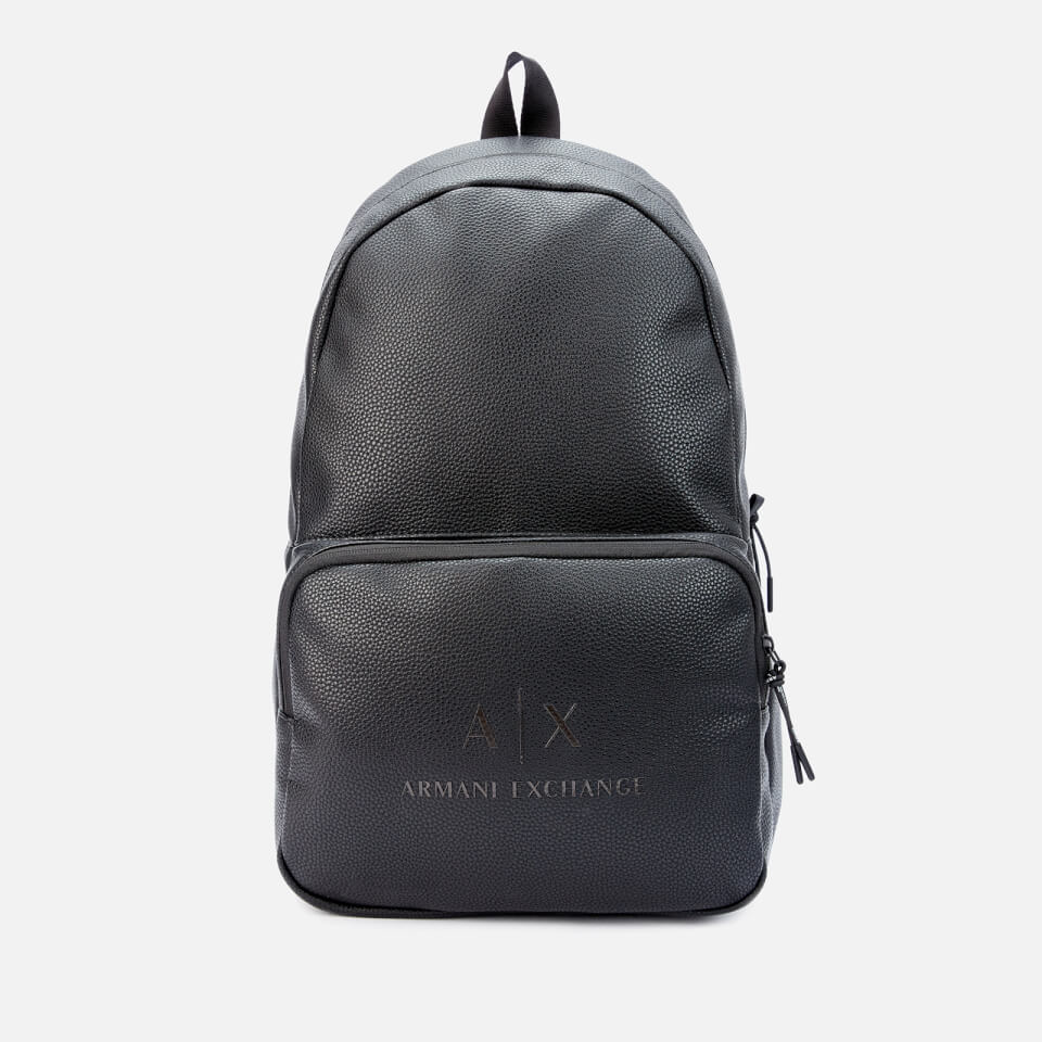Armani Exchange Men's Tumbled Backpack - Black