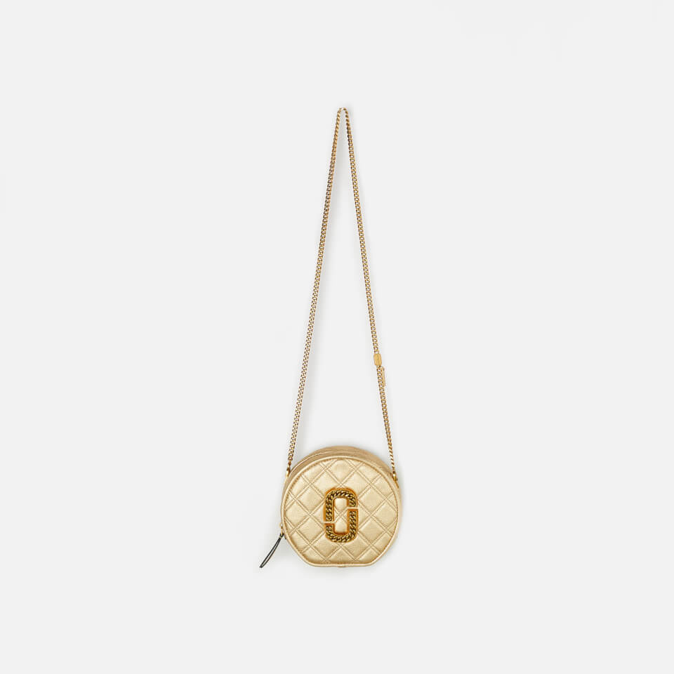 Marc Jacobs Women's The Status Round Metallic Bag - Gold