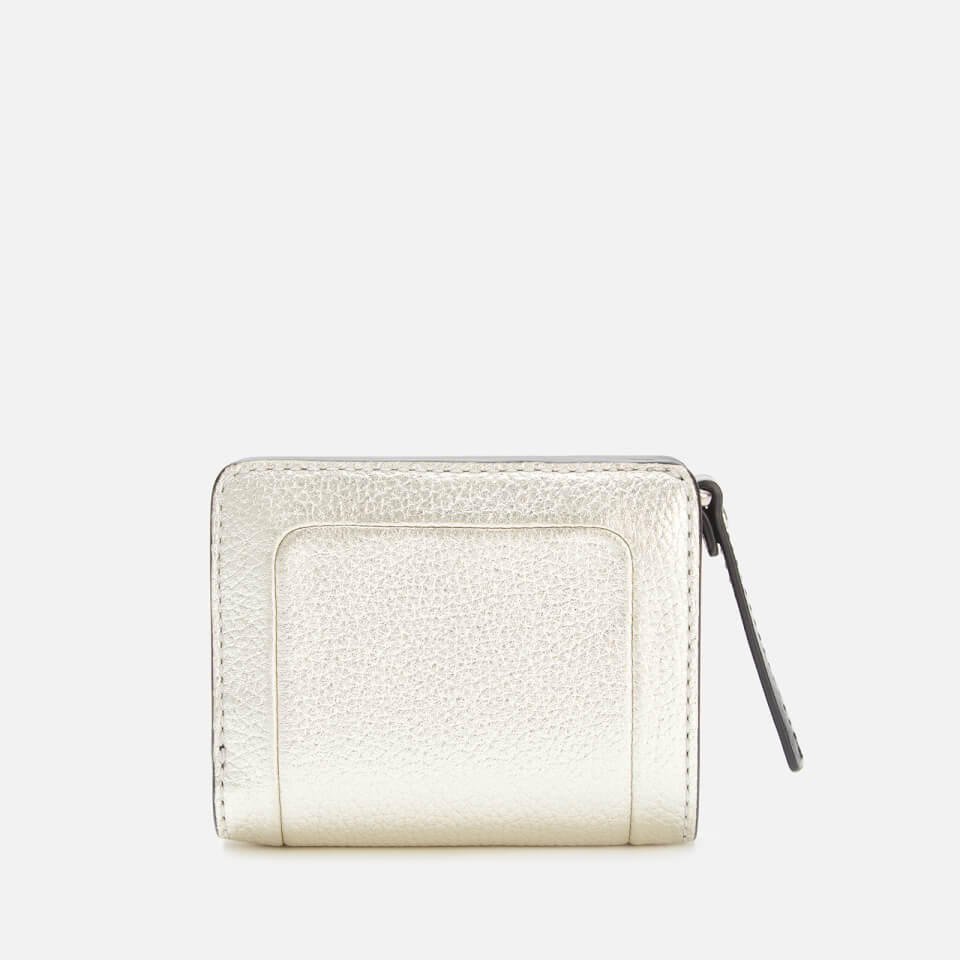 Marc Jacobs Women's Mini Compact Wallet - Platinum