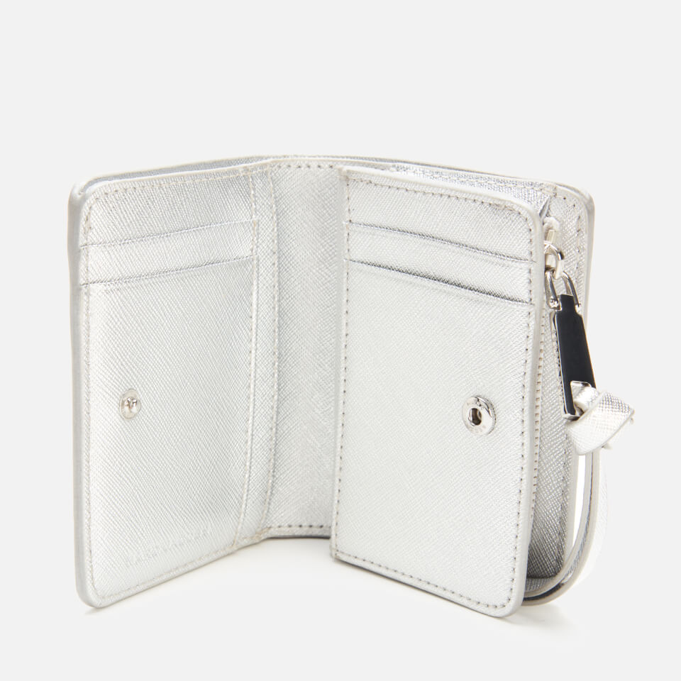 Marc Jacobs Women's Mini Compact Wallet - Silver