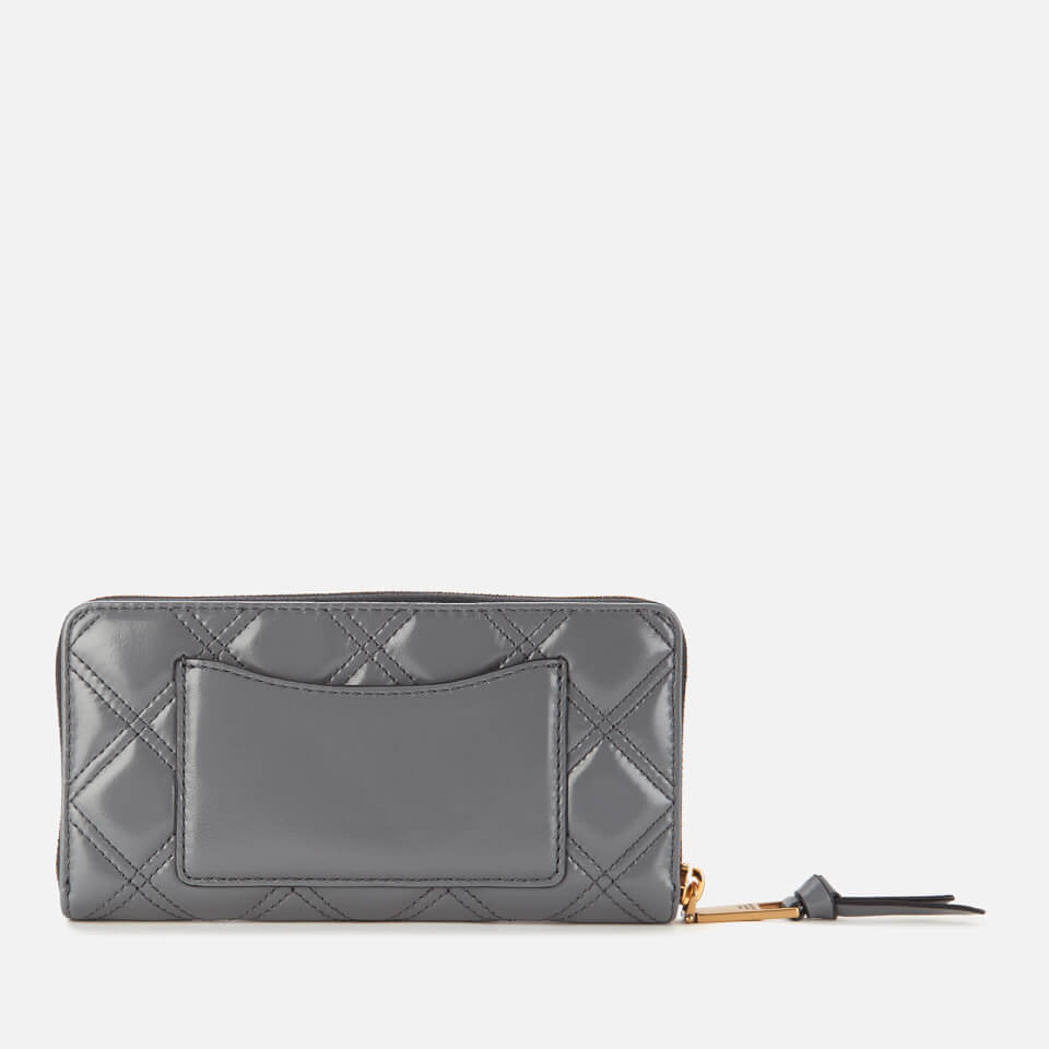 Marc Jacobs Women's Quilted Softshot Standard Continental Wallet - Dark Grey