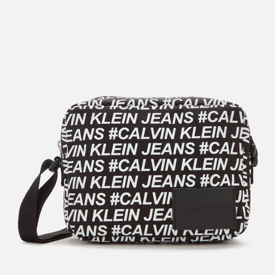 Calvin Klein Jeans Women's Sport Essentials Multi Logo Camera Bag - Black/White