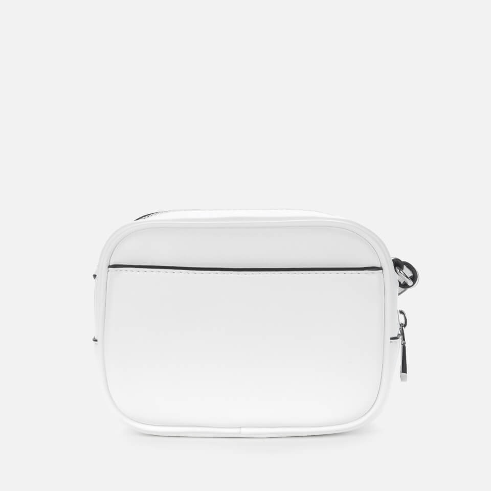 Calvin Klein Jeans monogram logo cross body bag in white