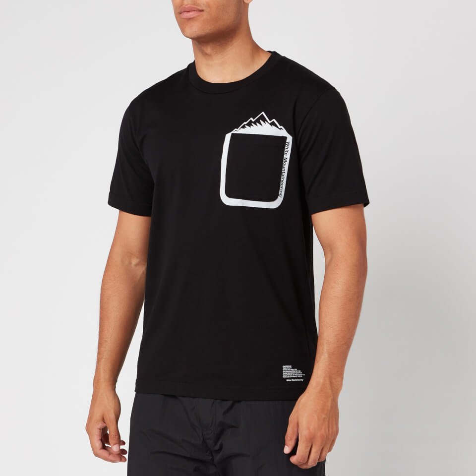 White Mountaineering Men's Mountain Printed Pocket T Shirt
