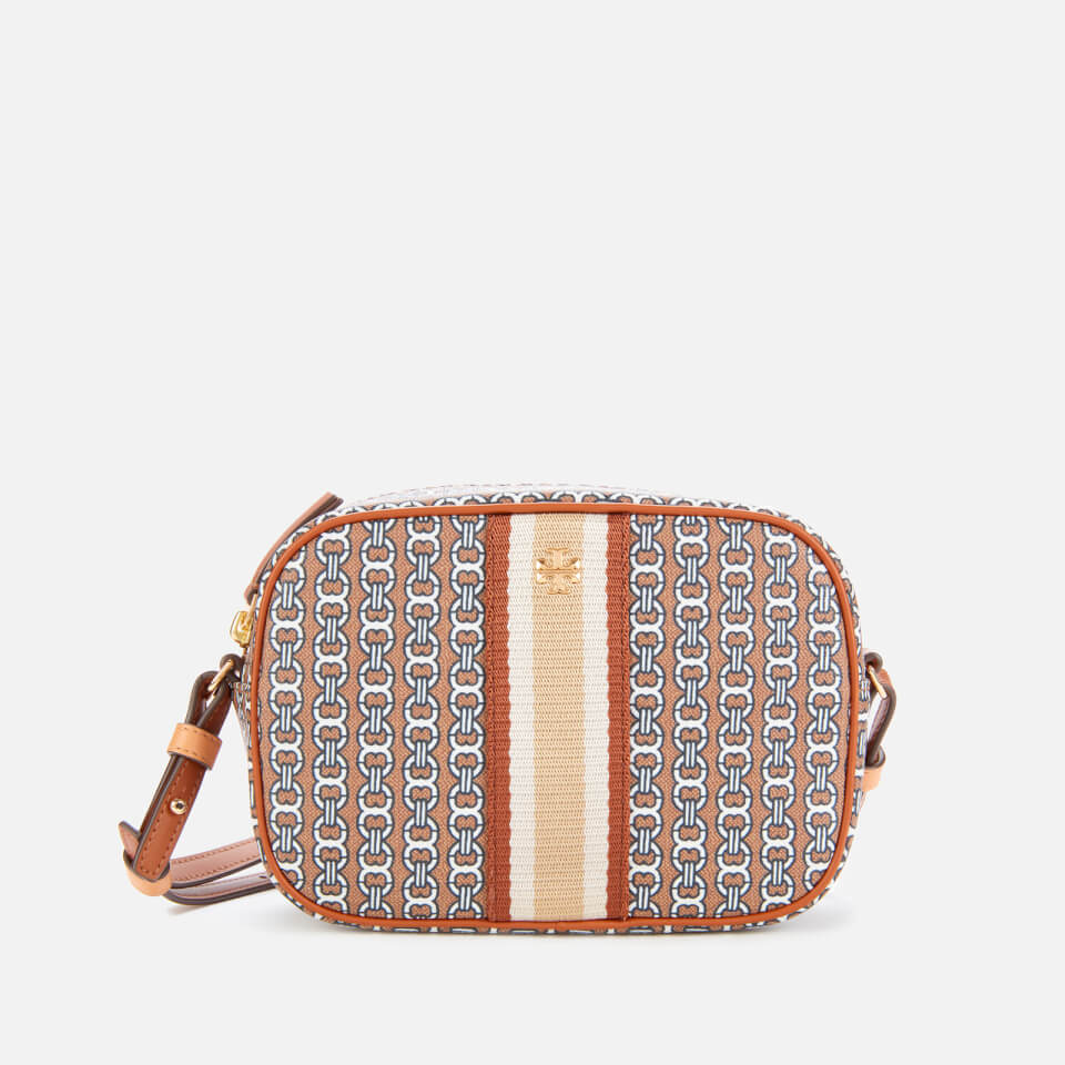 Tory Burch Women s Gemini Link Canvas Mini Bag Light Umber