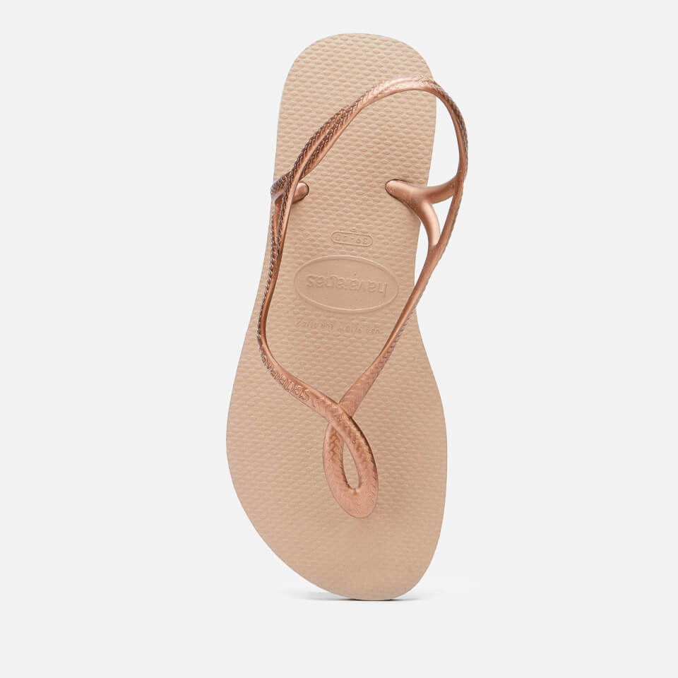 Havaianas Women s Luna Toe Post Sandals Rose Gold Allsole