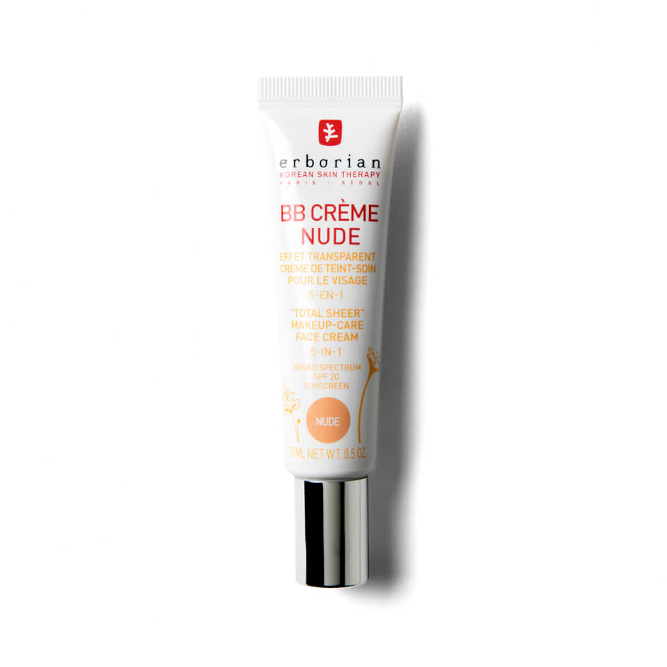 Erborian BB Cream - Medium Coverage Skin Perfecting Tinted Moisturiser With Matte Finish SPF20 Travel Size 15ml