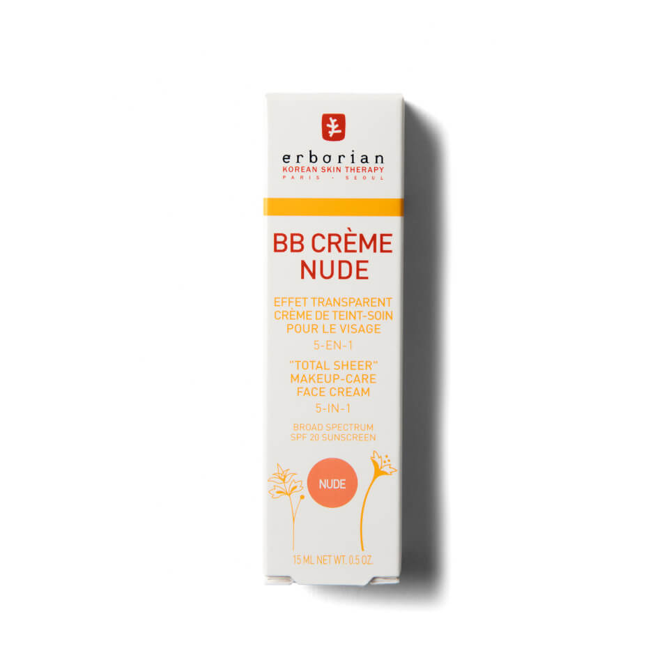 Erborian BB Cream - Medium Coverage Skin Perfecting Tinted Moisturiser With Matte Finish SPF20 Travel Size 15ml