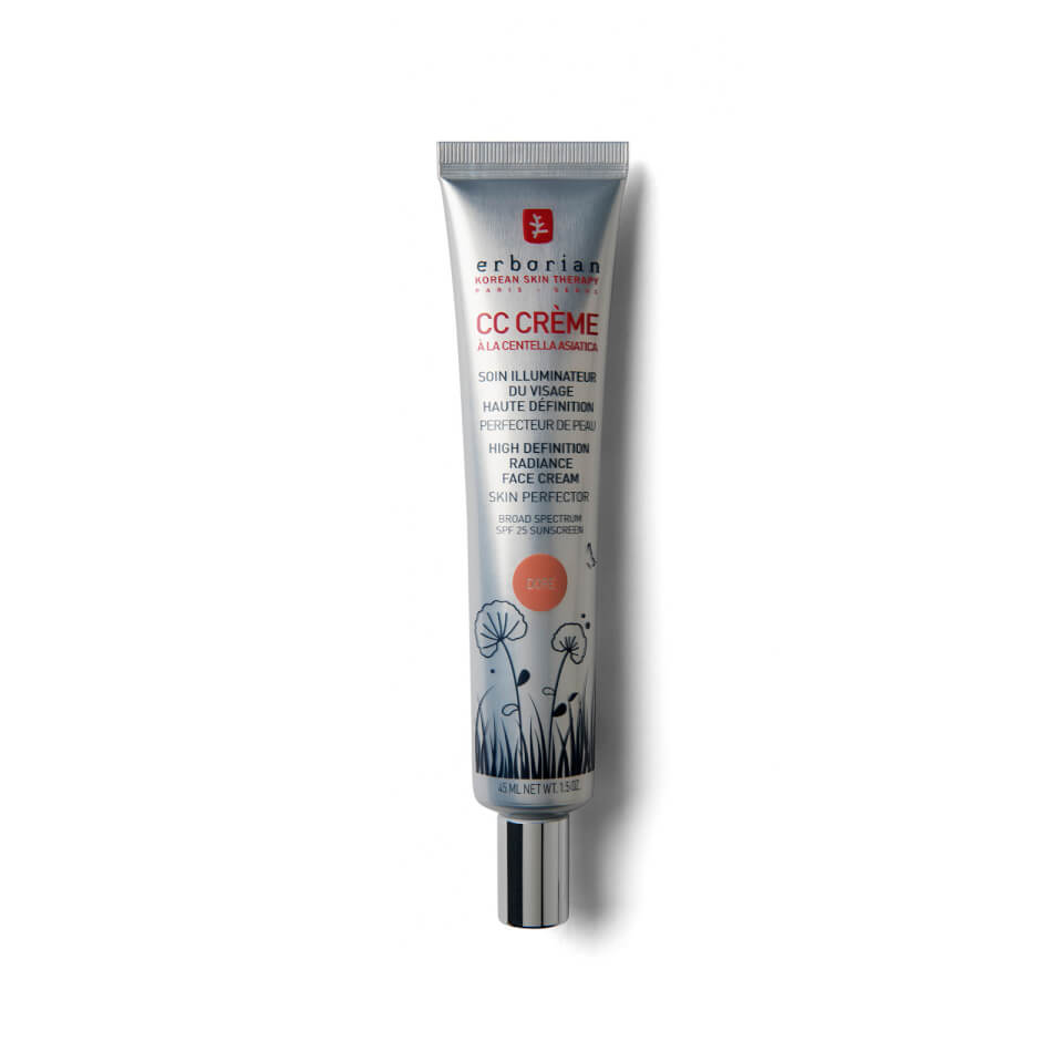 Erborian CC Cream – Lightweight Skin Perfecting Tinted Moisturiser For Natural Finish SPF25 45ml