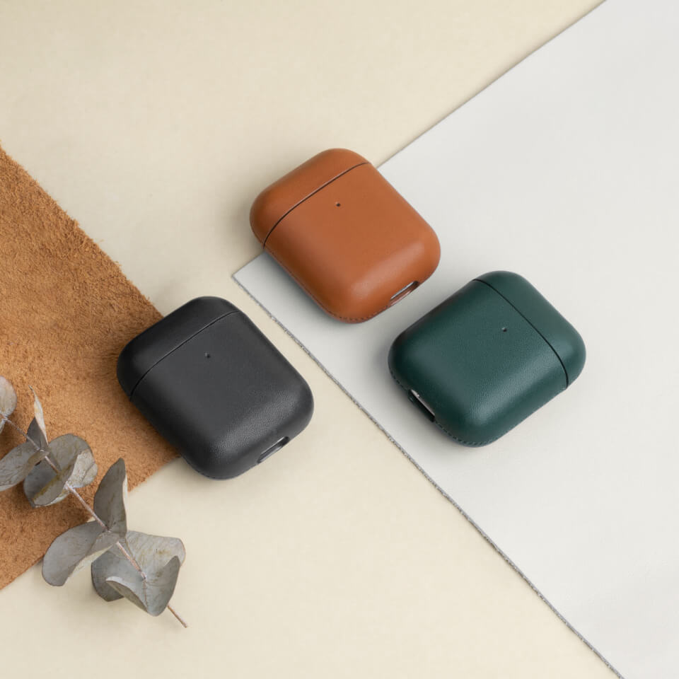 Native Union Classic Leather Airpods Case - Tan